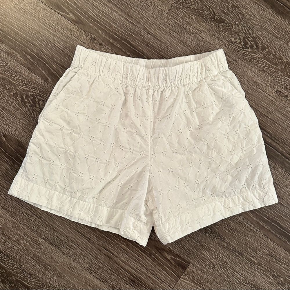 GAP White Eyelet Cotton Shorts